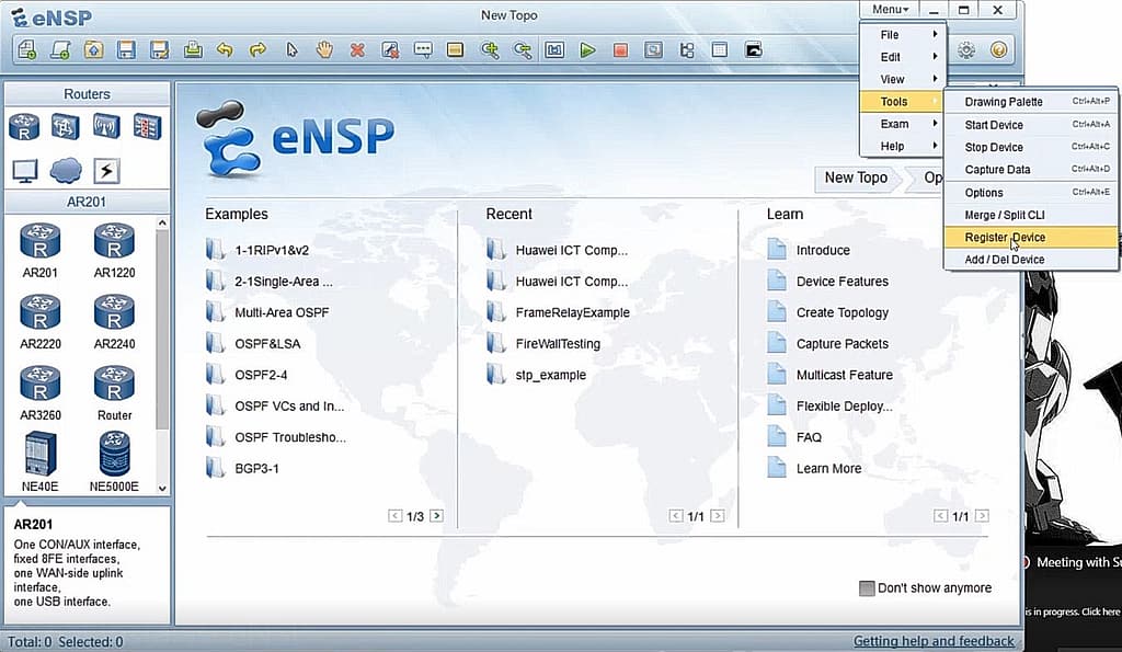 Install Huawei eNSP